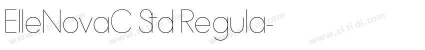 ElleNovaC Std Regula字体转换